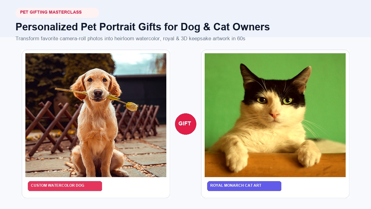 10 Personalized Pet Portrait Ideas That Make Great Gifts for Dog and Cat Lovers