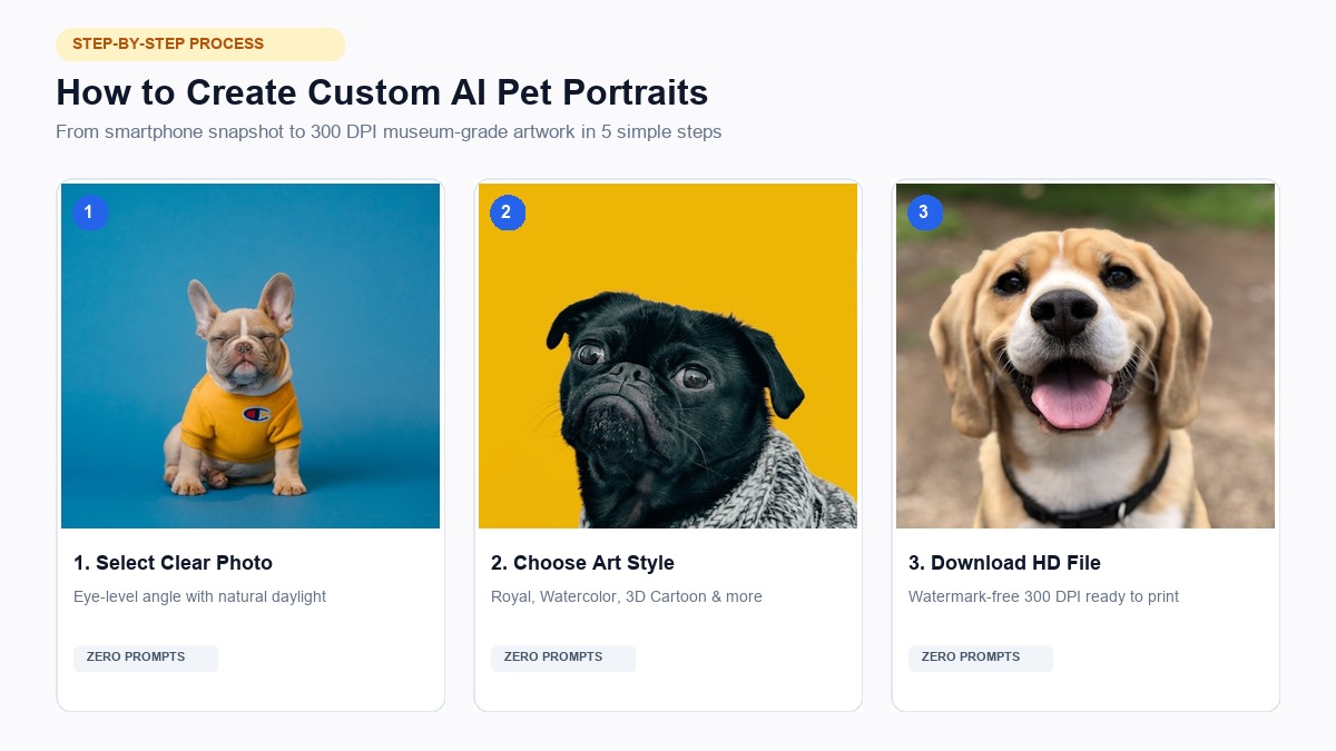 Step-by-Step Guide to Creating Custom AI Pet Portraits