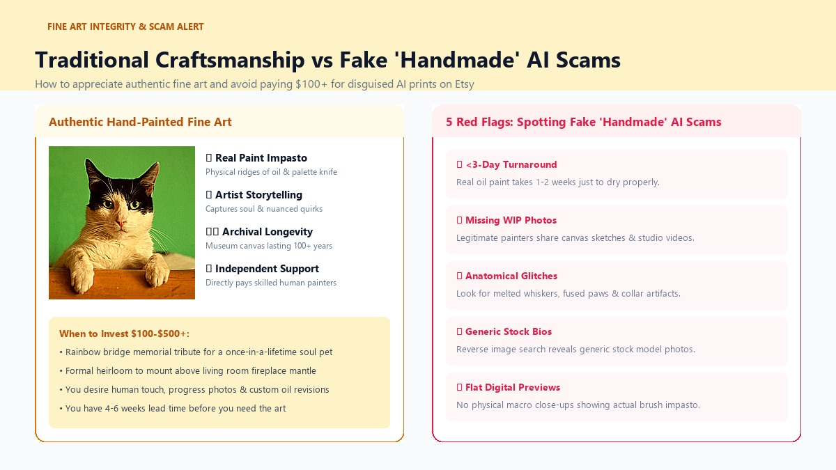 How to Spot Fake Handmade AI Scams