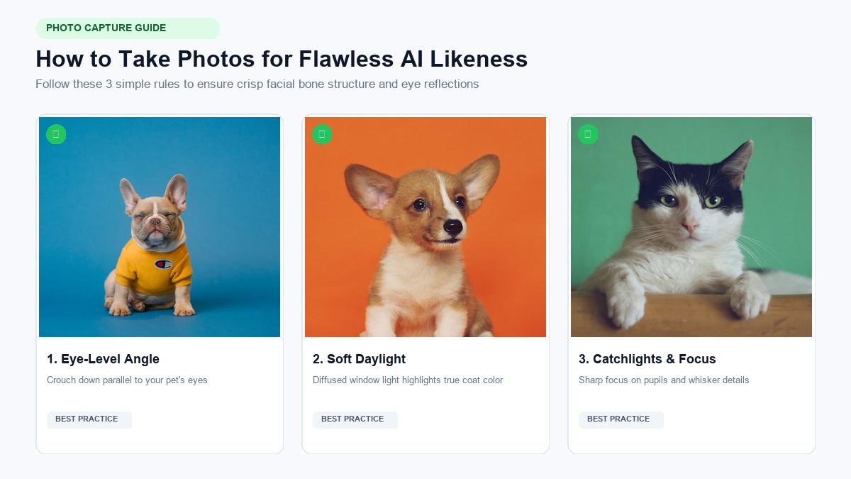 Pet Photography Best Practices Guide for AI Portrait Generation