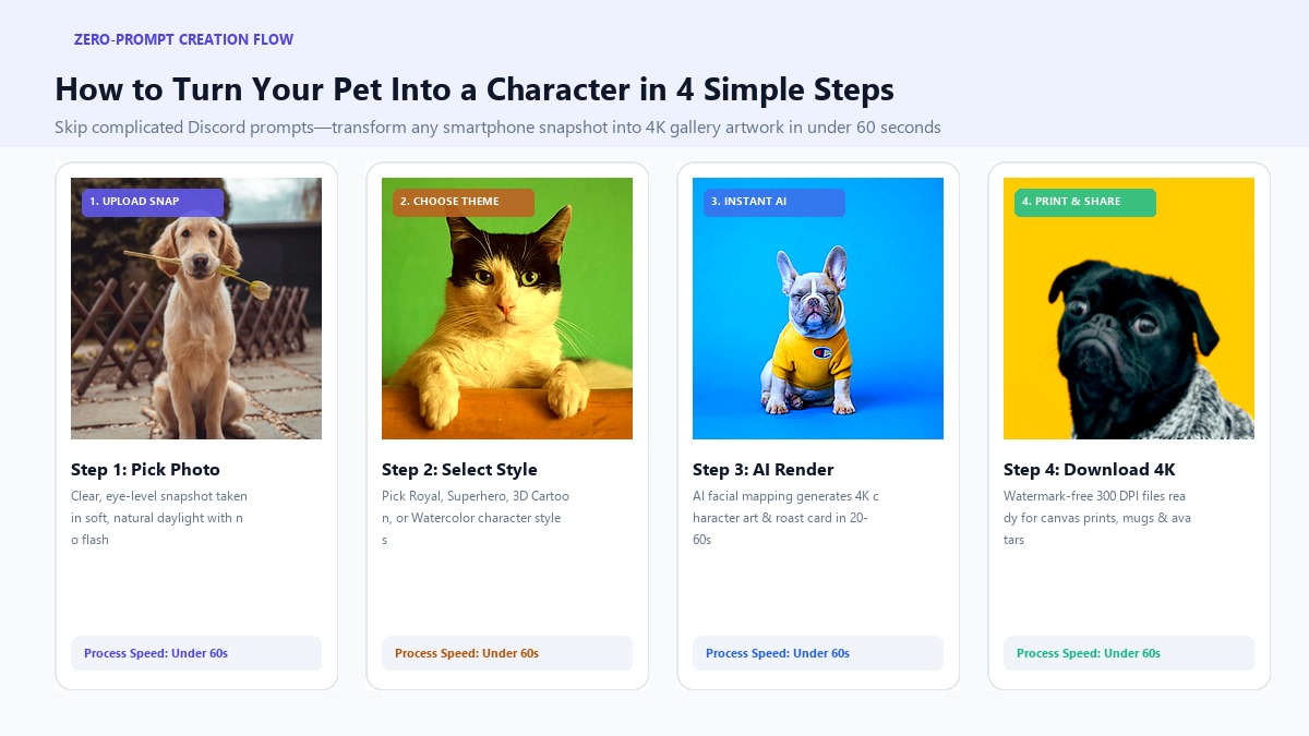 How to Create Your AI Pet Character in 4 Simple Steps - Zero-Prompt Workflow