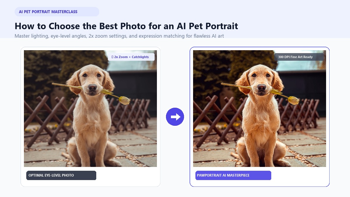 How to Choose the Best Photo for an AI Pet Portrait: The Complete Guide