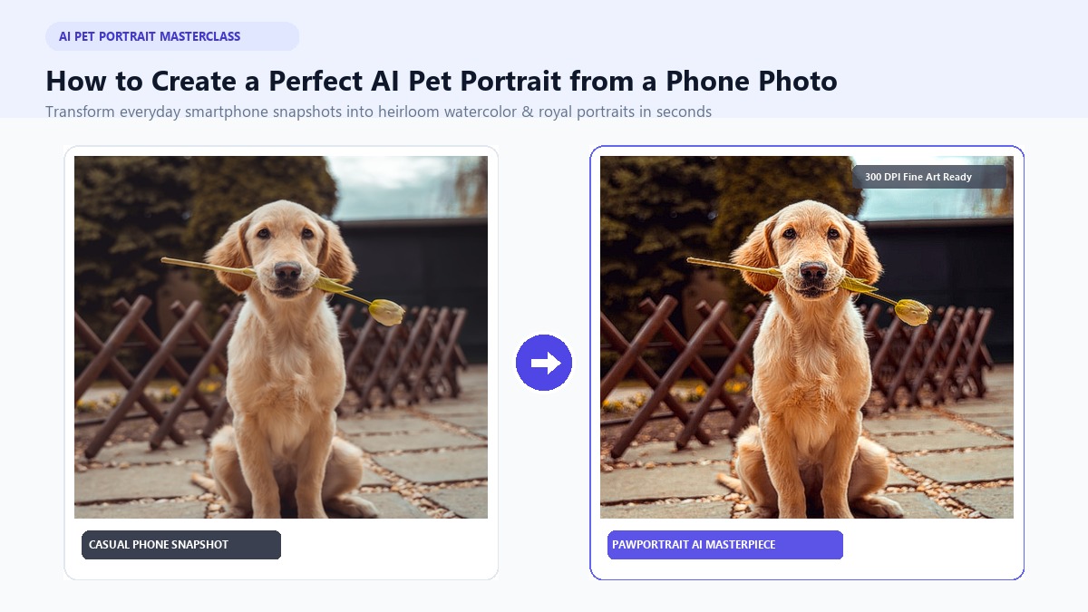 How to Create a Perfect AI Pet Portrait From a Regular Phone Photo