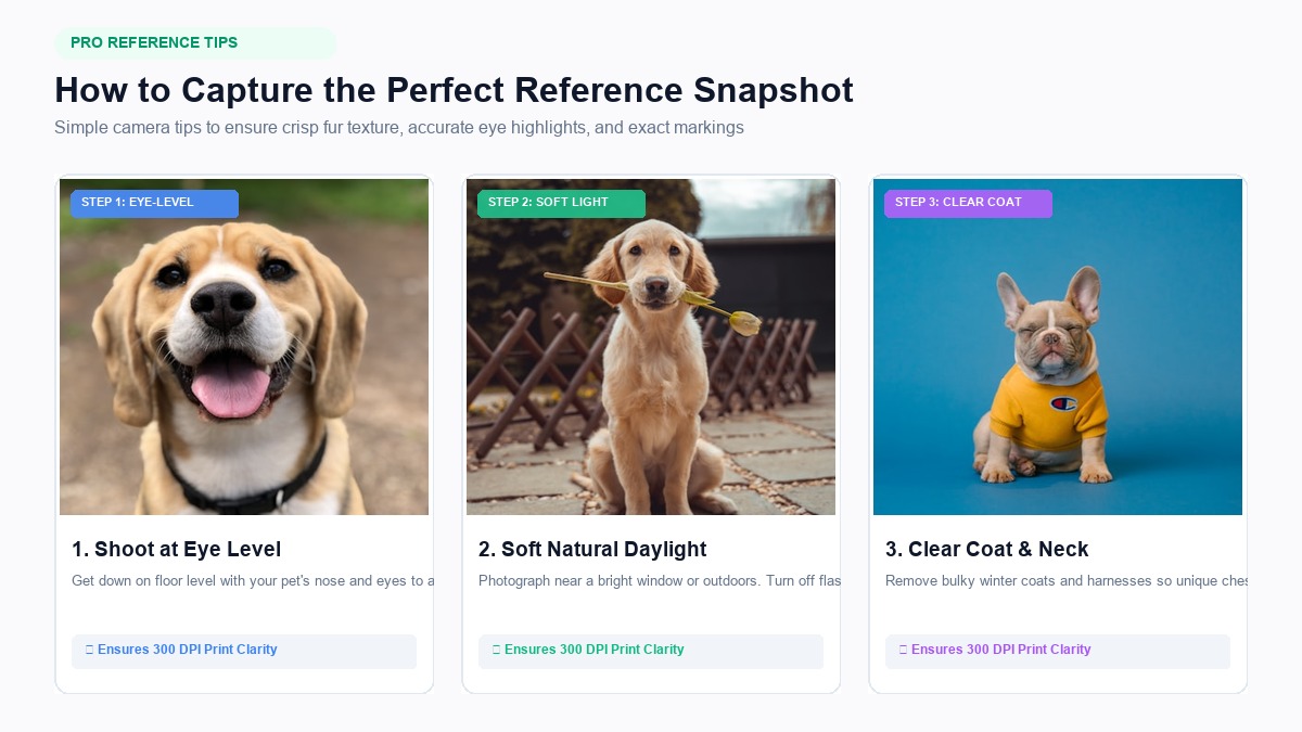 How to Capture the Perfect Reference Snapshot for AI Pet Portraits