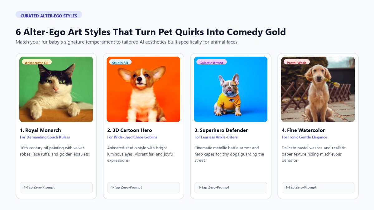 6 Alter-Ego Art Styles That Turn Pet Quirks Into Comedy Gold