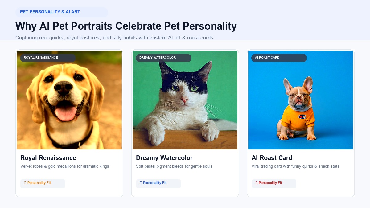 Why AI Pet Portraits Celebrate Pet Personality