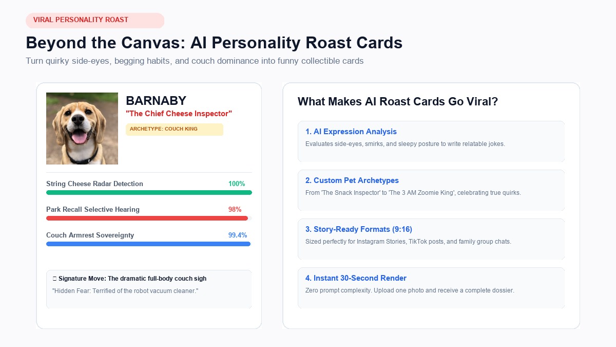 AI Pet Personality Roast Card Breakdown and Viral Trends